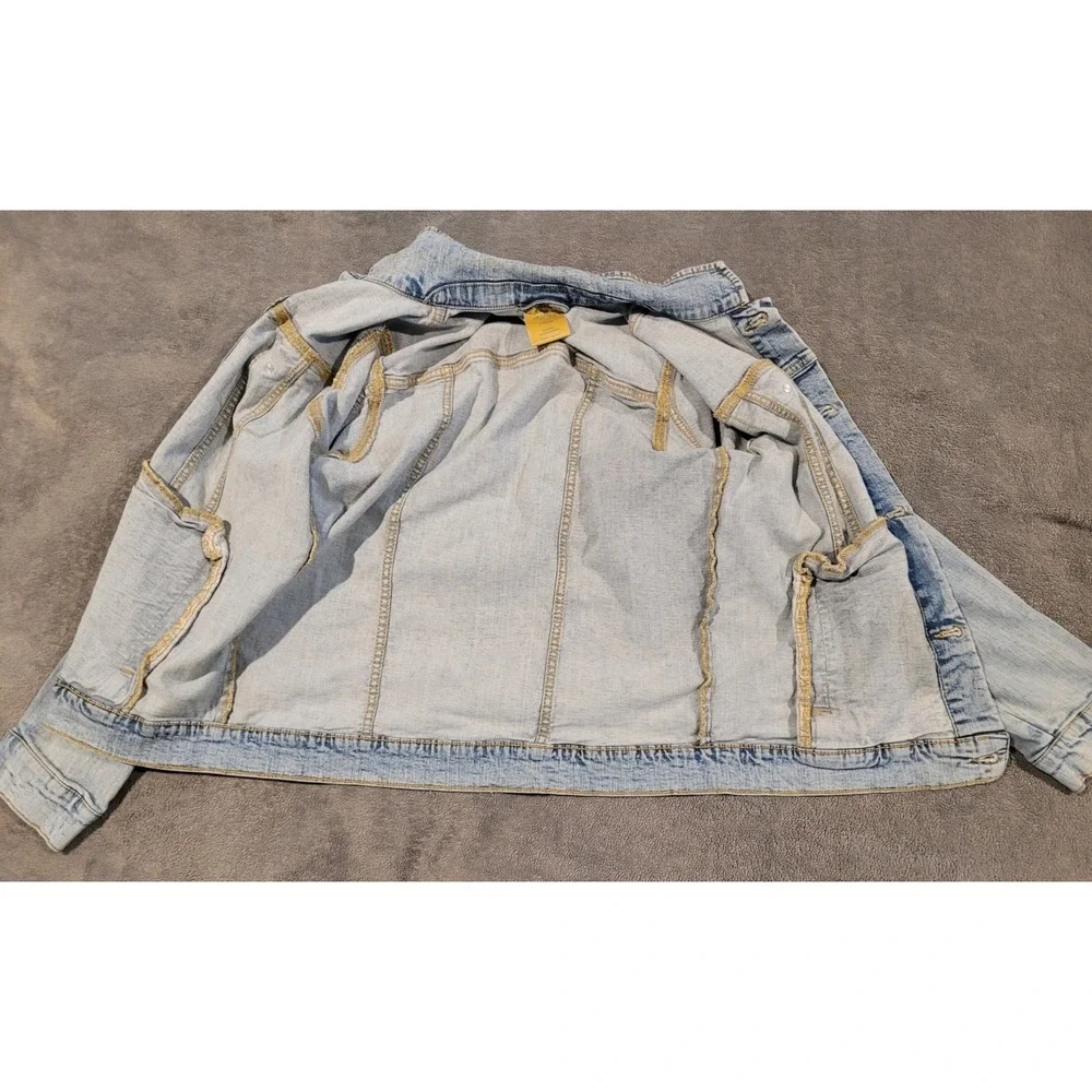Thereabouts Girls/Boys Light Wash Denim Jacket Size L (14-16) Recycled Cotton